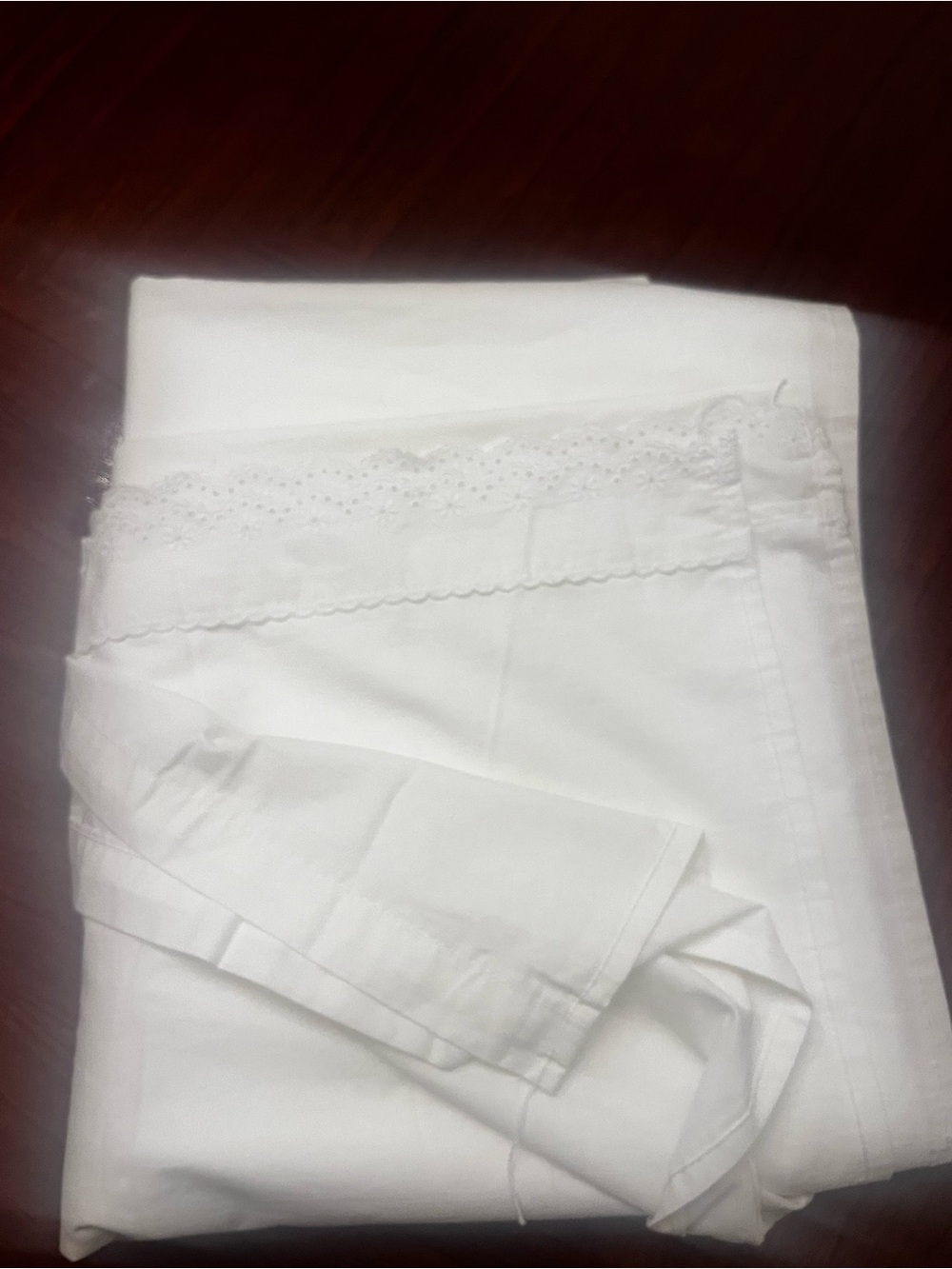 Vintage Black Ralph Lauren Queen size Flat sheets/ Embroidered edge